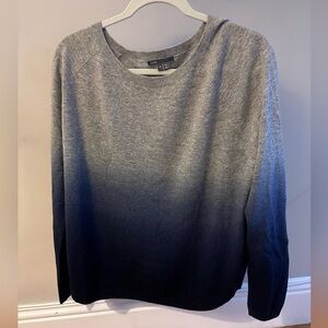 Vince size small wide neck sweater with ombré detail